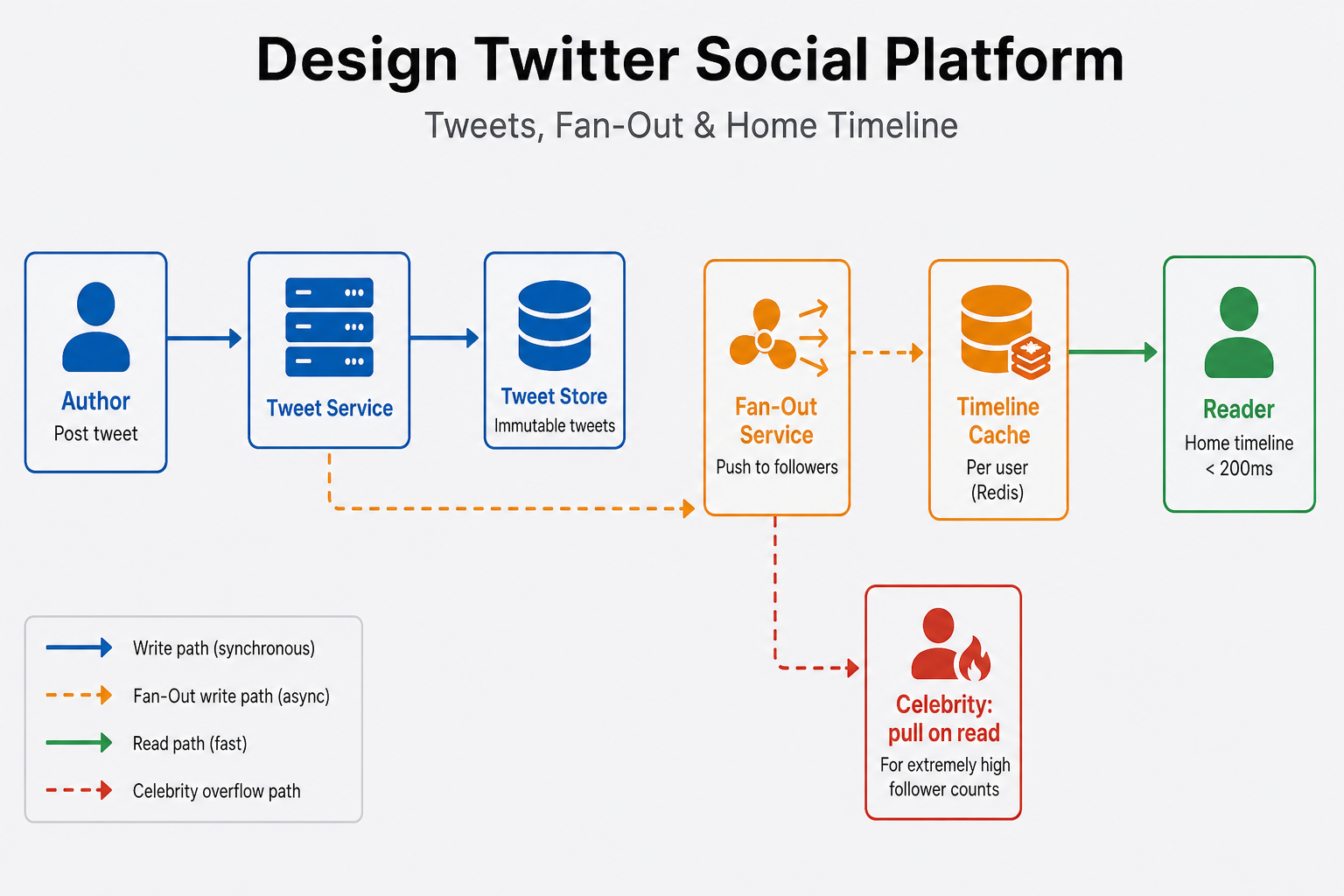 Twitter System Design architecture diagram